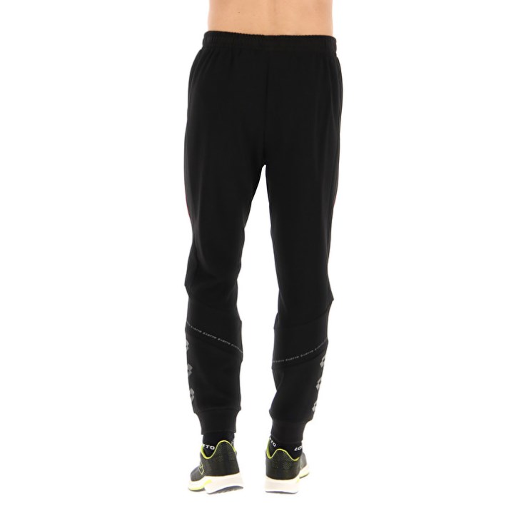 Men Lotto Logo VIII Pants Black | GT366856J1