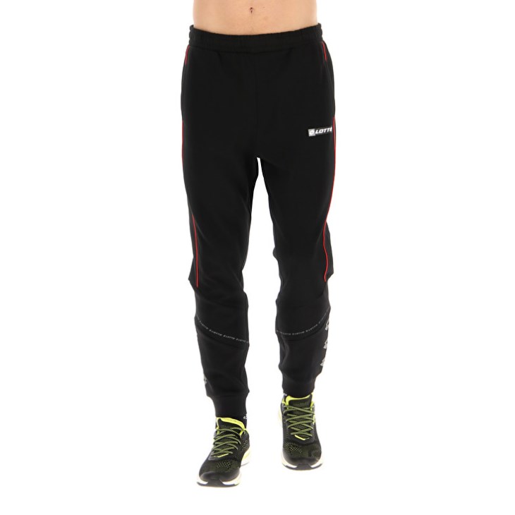Men Lotto Logo VIII Pants Black | GT366856J1