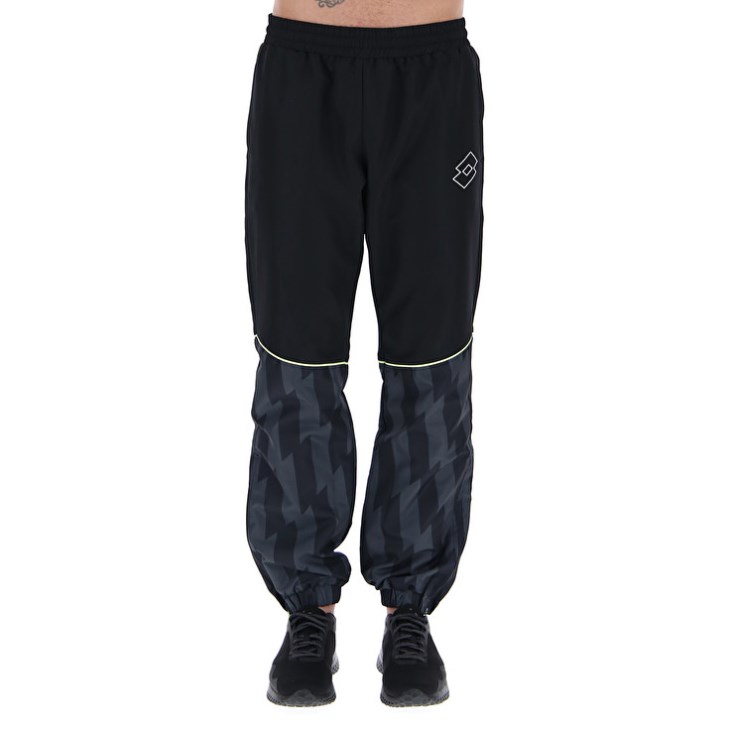 Men Lotto Logo VI Sports DB Pants Black | VA131523N4