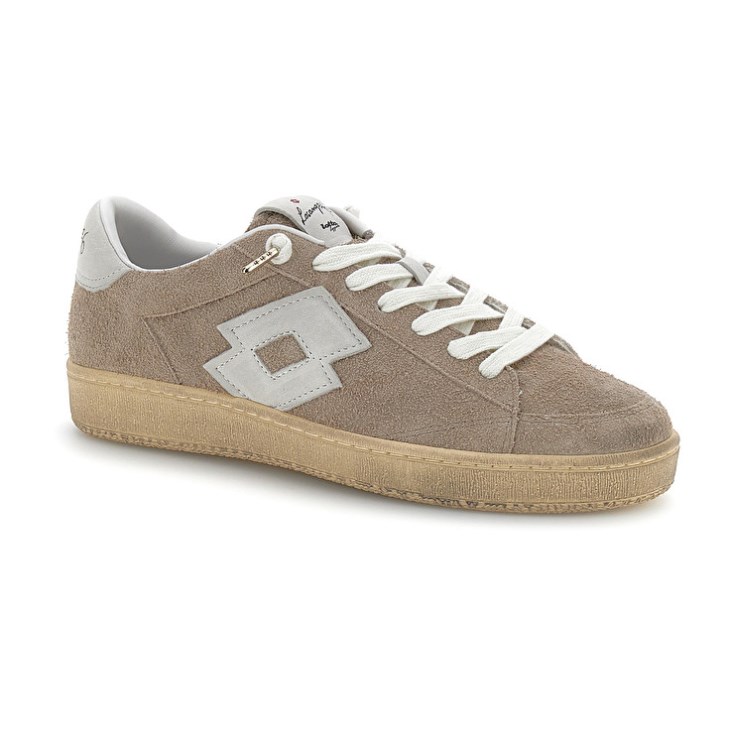 Men Lotto Losanga '76 Furry 2 Sneakers Beige | UU911121M7