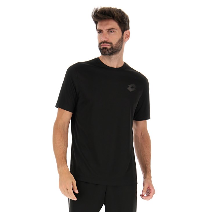Men Lotto MSP II T Shirts Black | VZ170007J9