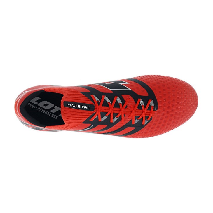 Men Lotto Maestro 100 IV FG Football Boots Red / Black | QH172137E6