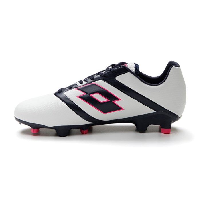 Men Lotto Maestro 300 IV FG Soccer Shoes White / Black | NX392939F6