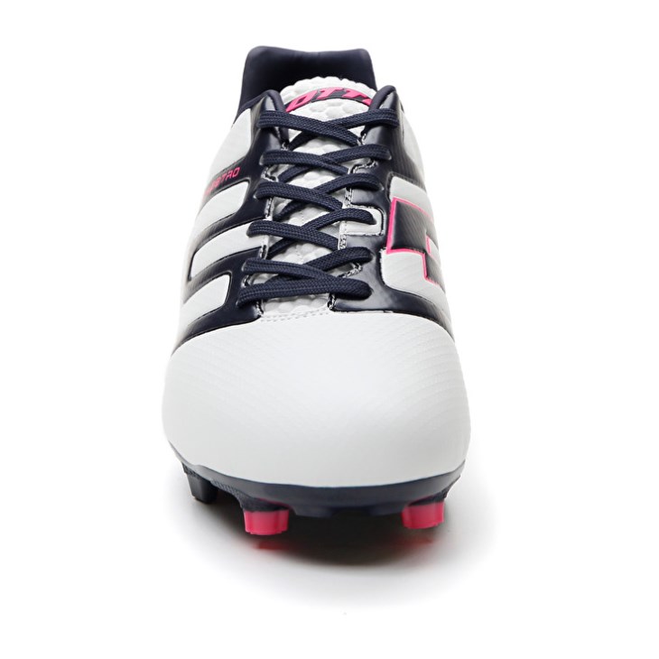 Men Lotto Maestro 300 IV FG Soccer Shoes White / Black | NX392939F6