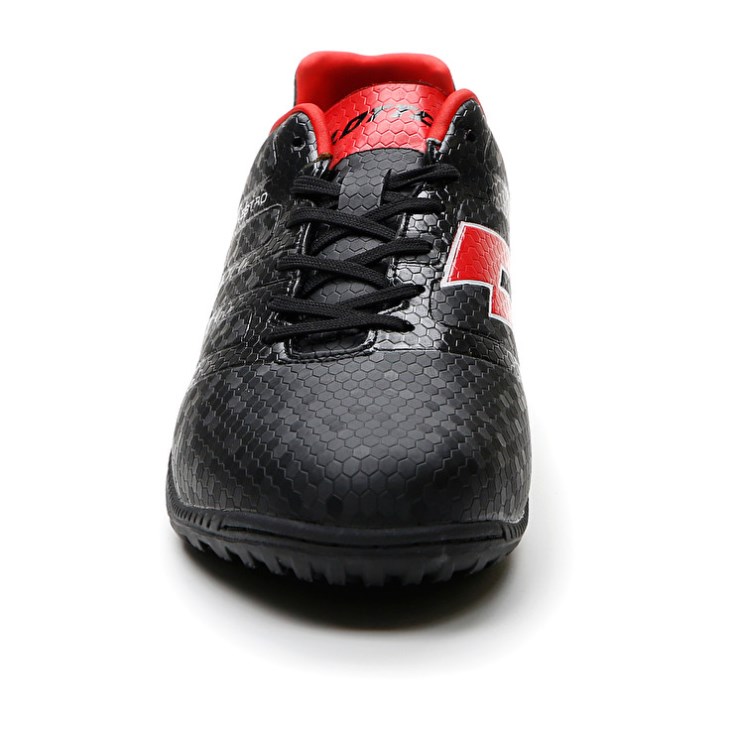 Men Lotto Maestro 700 IV TF Soccer Shoes Black / Red | JW117461F5