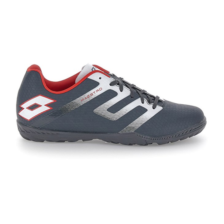 Men Lotto Maestro 700 V TF Football Boots Dark Grey / White | PM445684K1