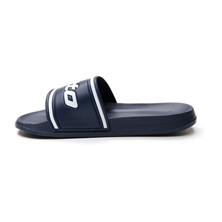Men Lotto Midway IV Slides Blue / White | GL668926R0