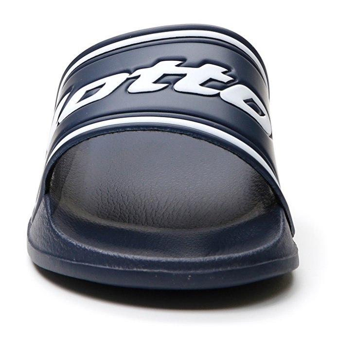 Men Lotto Midway IV Slides Blue / White | GL668926R0