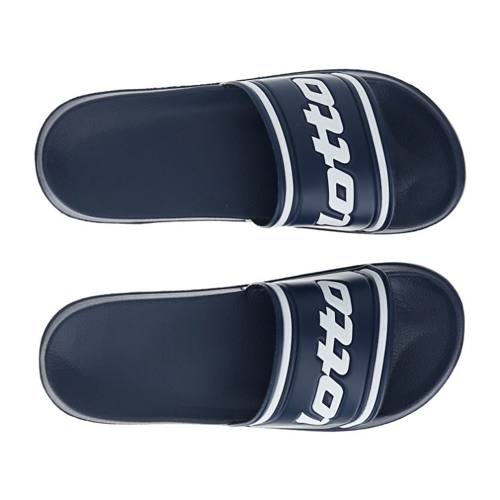 Men Lotto Midway IV Slides Blue / White | GL668926R0