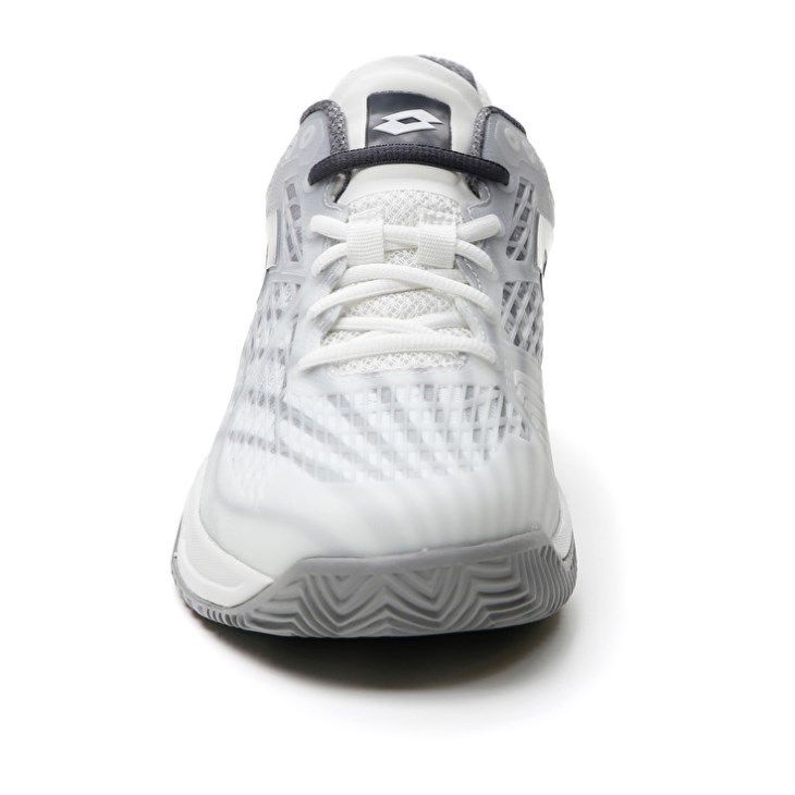 Men Lotto Mirage 100 CLY Tennis Shoes White / Dark Grey / Silver | GH268106T1
