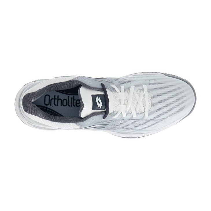 Men Lotto Mirage 100 CLY Tennis Shoes White / Dark Grey / Silver | GH268106T1