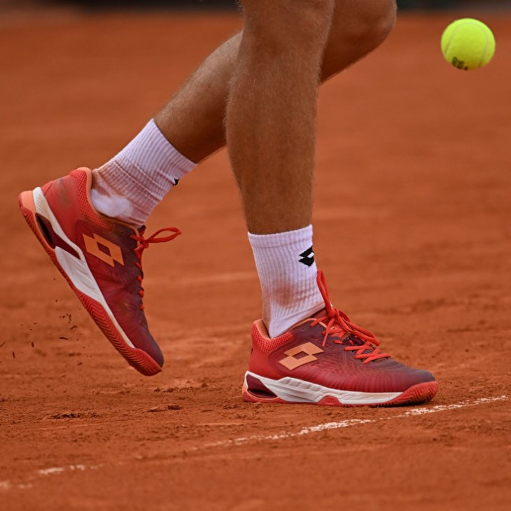 Men Lotto Mirage 100 II CLY Tennis Shoes Red / Red | CW814651T4