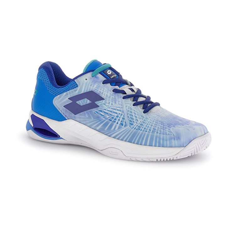 Men Lotto Mirage 100 II PRT CLY Tennis Shoes Blue | QC389368Z4