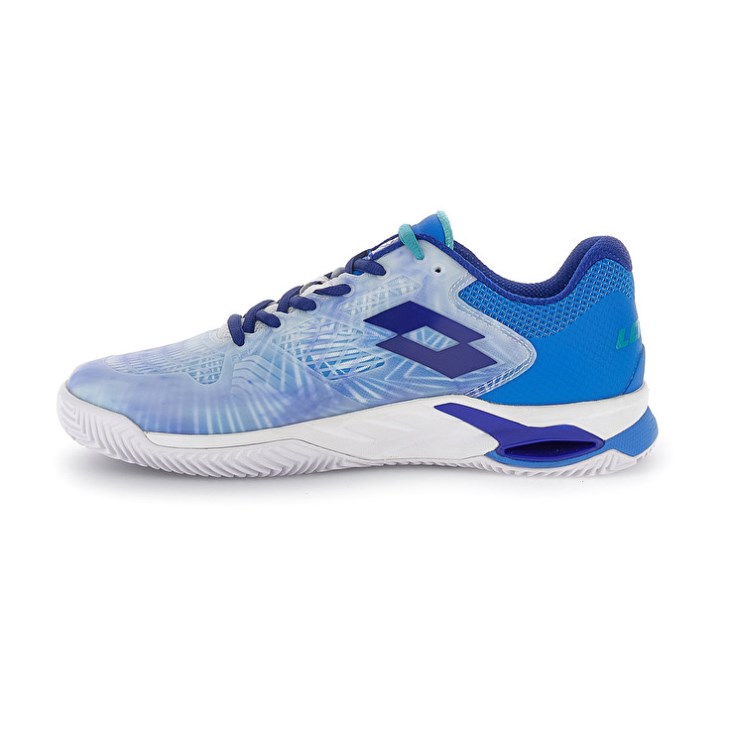 Men Lotto Mirage 100 II PRT CLY Tennis Shoes Blue | QC389368Z4