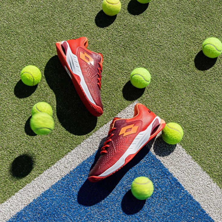Men Lotto Mirage 100 II SPD Tennis Shoes Red / Red | HH135833T7