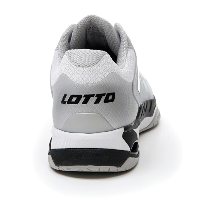 Men Lotto Mirage 100 SPD Tennis Shoes White / Black / Silver | YU175317O3