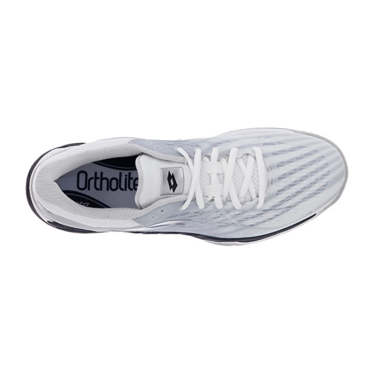 Men Lotto Mirage 100 SPD Tennis Shoes White / Black / Silver | YU175317O3