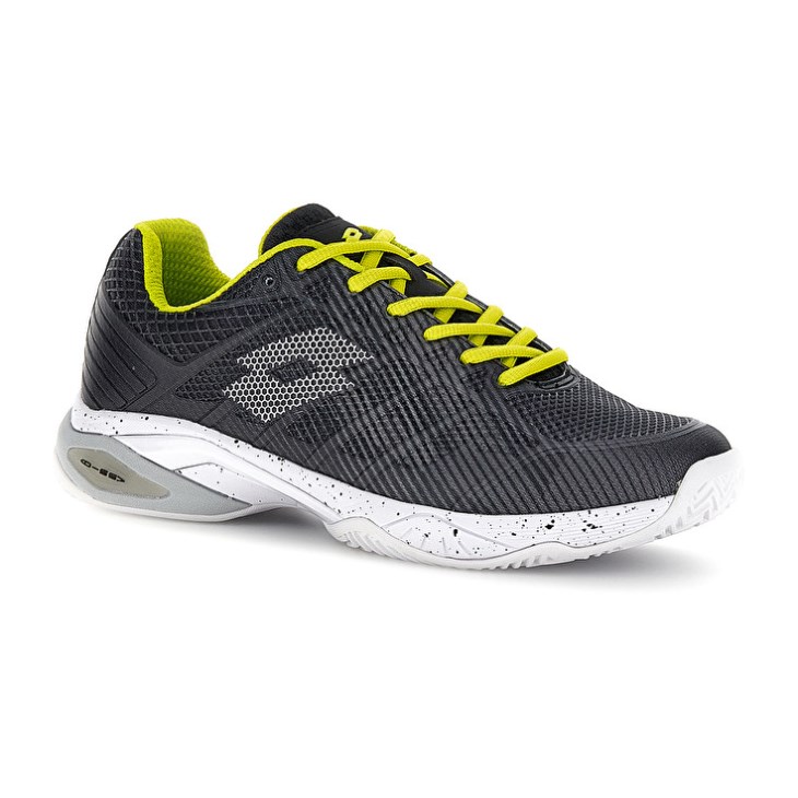 Men Lotto Mirage 300 III CLY Tennis Shoes Black / White / Green | KM782908O8