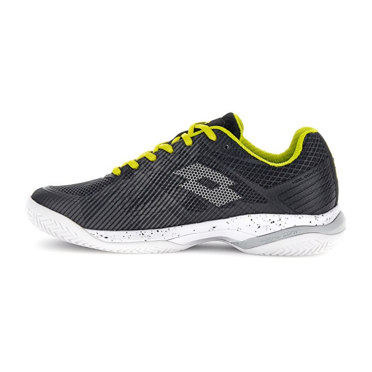 Men Lotto Mirage 300 III CLY Tennis Shoes Black / White / Green | KM782908O8