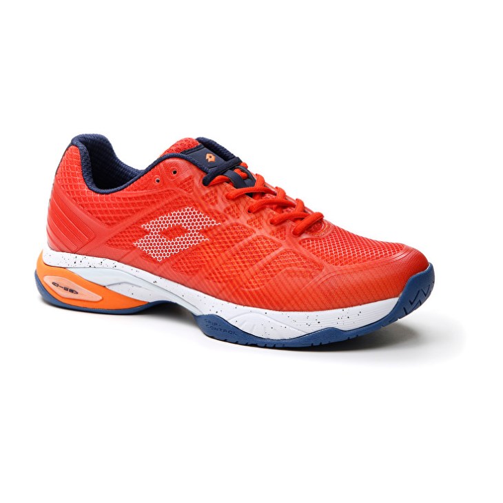 Men Lotto Mirage 300 III SPD Tennis Shoes Orange / White | IF986838B1