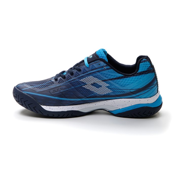 Men Lotto Mirage 300 SPD Tennis Shoes Navy Blue / White / Blue | VL048634L3