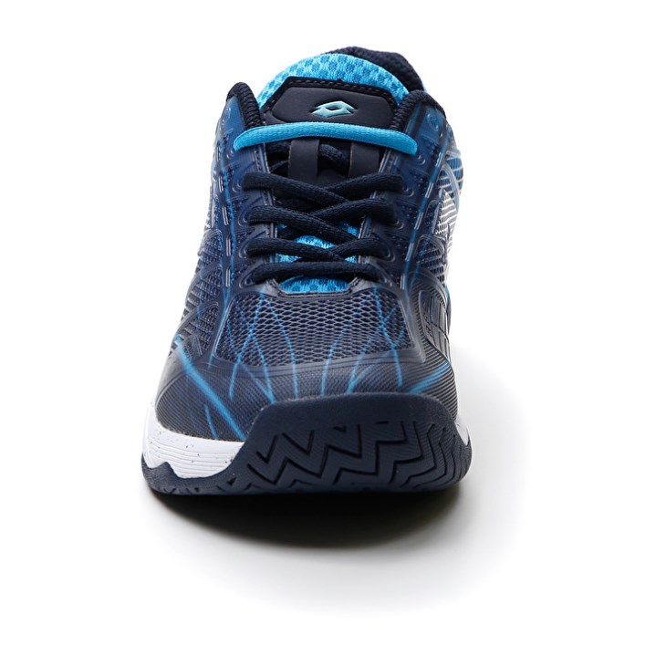 Men Lotto Mirage 300 SPD Tennis Shoes Navy Blue / White / Blue | VL048634L3