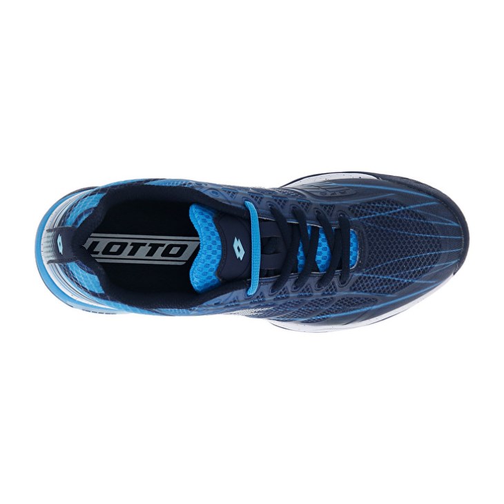 Men Lotto Mirage 300 SPD Tennis Shoes Navy Blue / White / Blue | VL048634L3