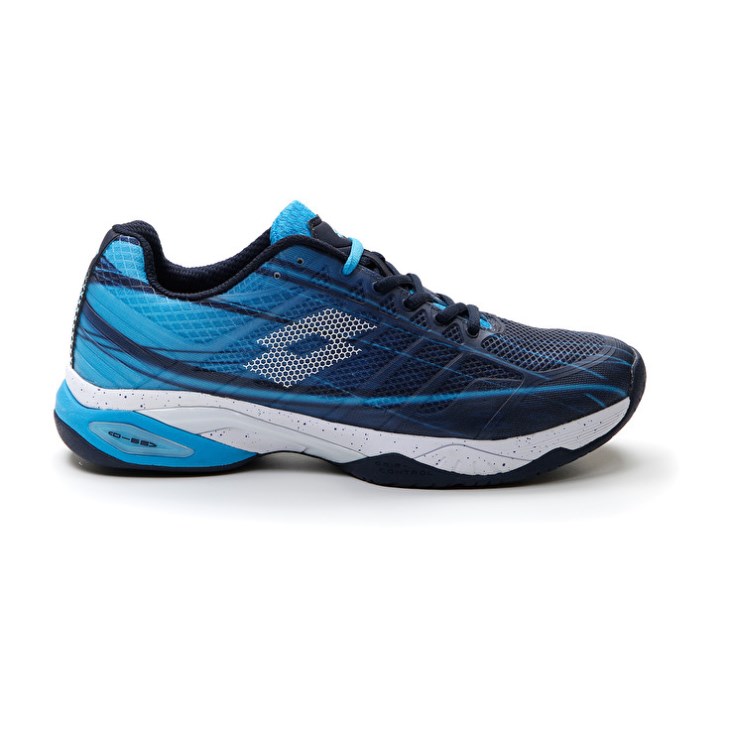 Men Lotto Mirage 300 SPD Tennis Shoes Navy Blue / White / Blue | VL048634L3