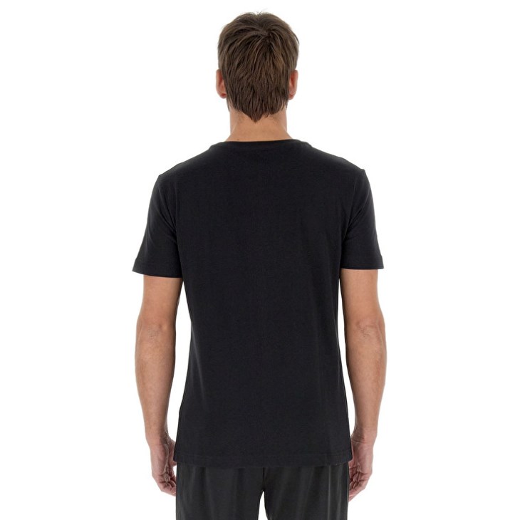 Men Lotto Monza Elite JS T Shirts Black | MI060106H9