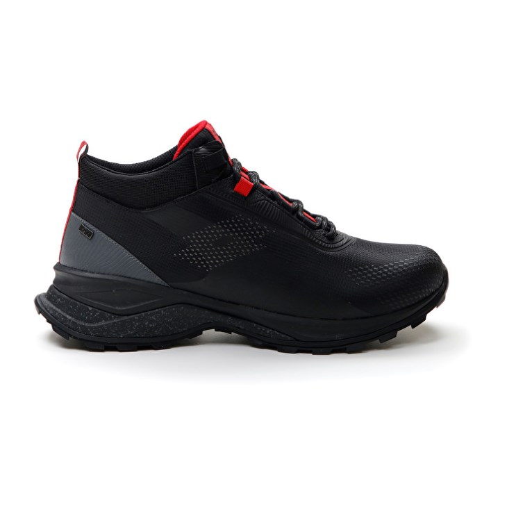 Men Lotto Moonrun 300 II Mid HD Trail Running Shoes Black | HK421592A1