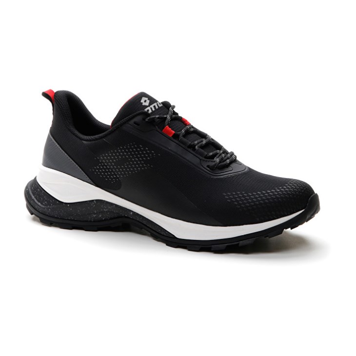 Men Lotto Moonrun 300 II Trail Running Shoes Black | JP815581W1