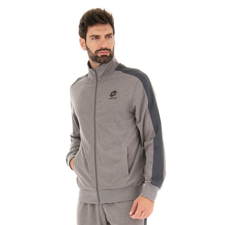 Men Lotto More JS MEL Tracksuits Grey | HL164286P3