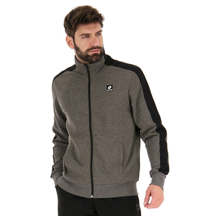 Men Lotto More VII MEL Tracksuits Grey / Black | CV091319C0