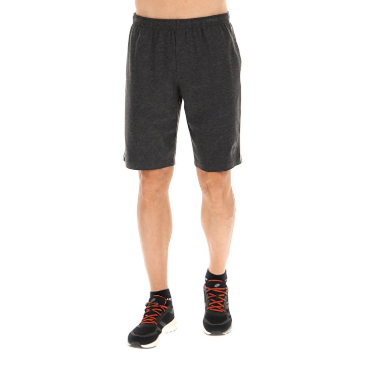 Men Lotto Msc Bermuda II MEL Shorts Dark Grey | WM419241N3