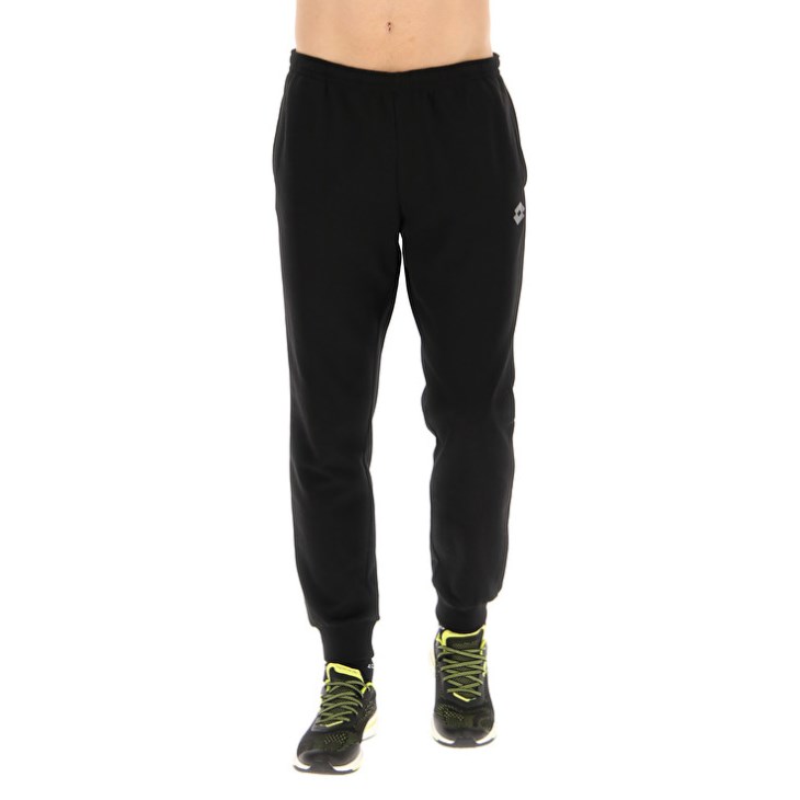 Men Lotto Msc Cuff RIB Pants Black | XK195069S9