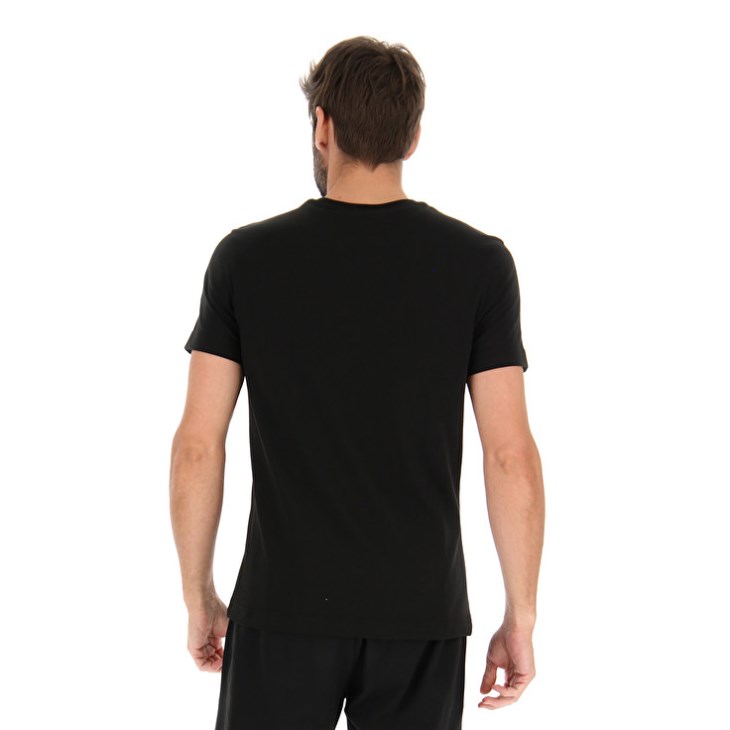 Men Lotto Msc II T Shirts Black | DB061976G9