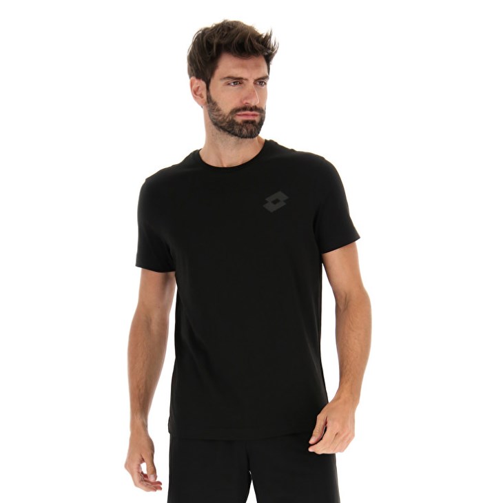 Men Lotto Msc II T Shirts Black | DB061976G9