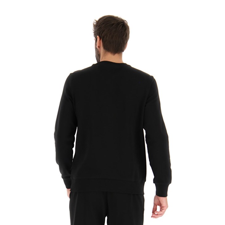 Men Lotto Msc RN Sweatshirt Black | KS839243S9