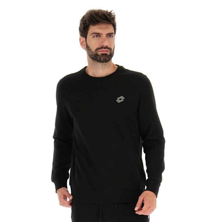 Men Lotto Msc RN Sweatshirt Black | KS839243S9