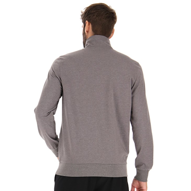 Men Lotto Msc Sports FZ MEL Sweatshirt Grey | OJ702620M4