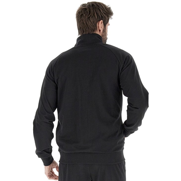 Men Lotto Msc Sweat FZ II Tops Black | JM500630M5