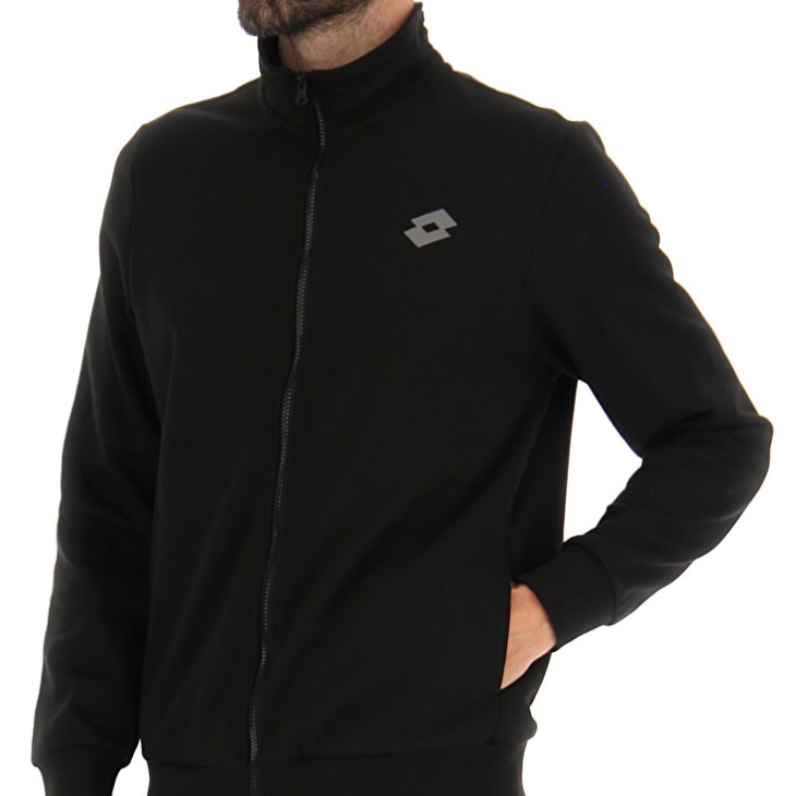 Men Lotto Msc Sweat FZ Tops Black | JG090719E2