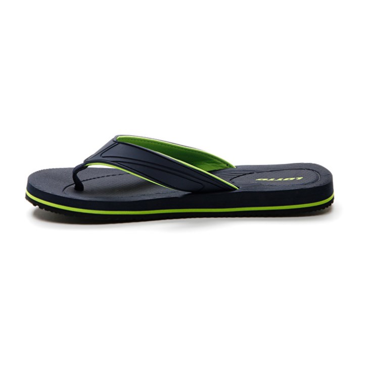 Men Lotto Paros Flip Flops Black / Green | ZH862946C7