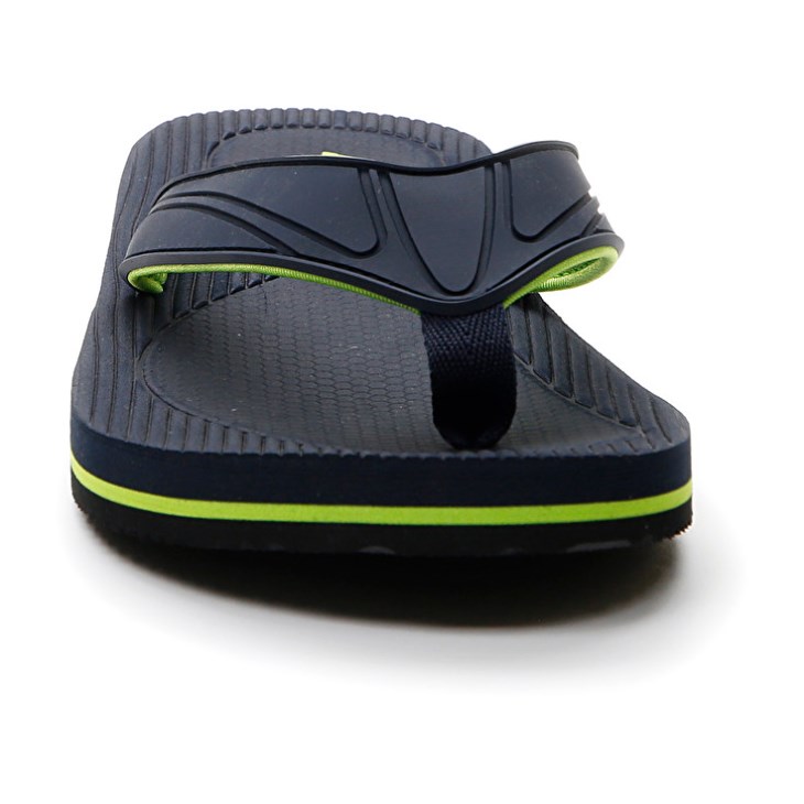 Men Lotto Paros Flip Flops Black / Green | ZH862946C7