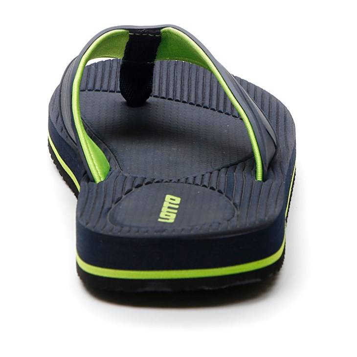 Men Lotto Paros Flip Flops Black / Green | ZH862946C7