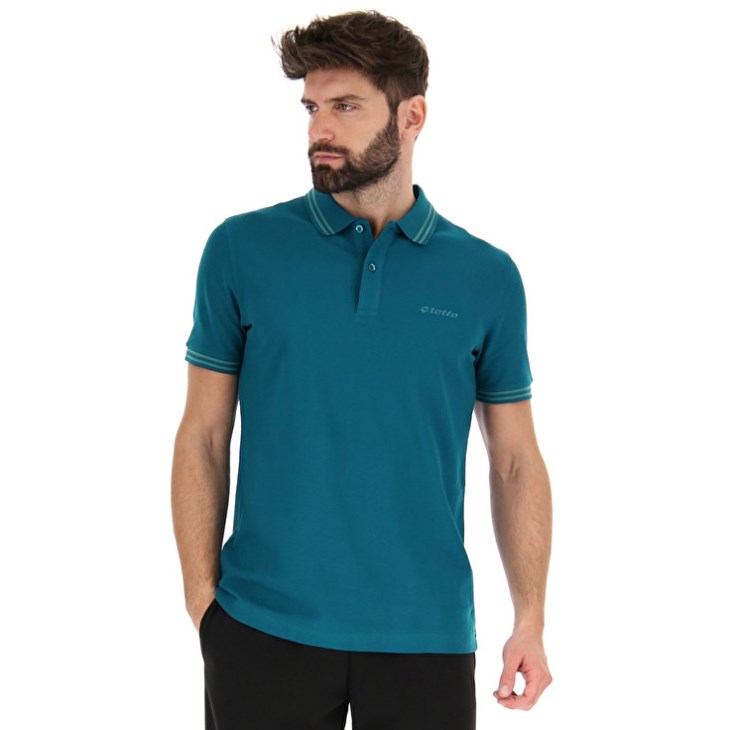 Men Lotto Polo Classica Polo Shirts Blue / Blue | WD337253N3