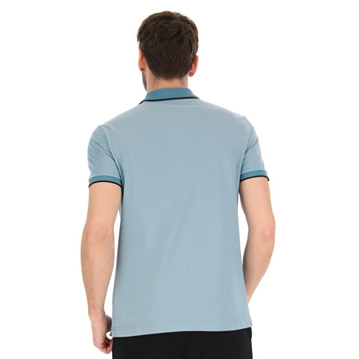 Men Lotto Polo Firenze Polo Shirts Blue | RD885728Z5