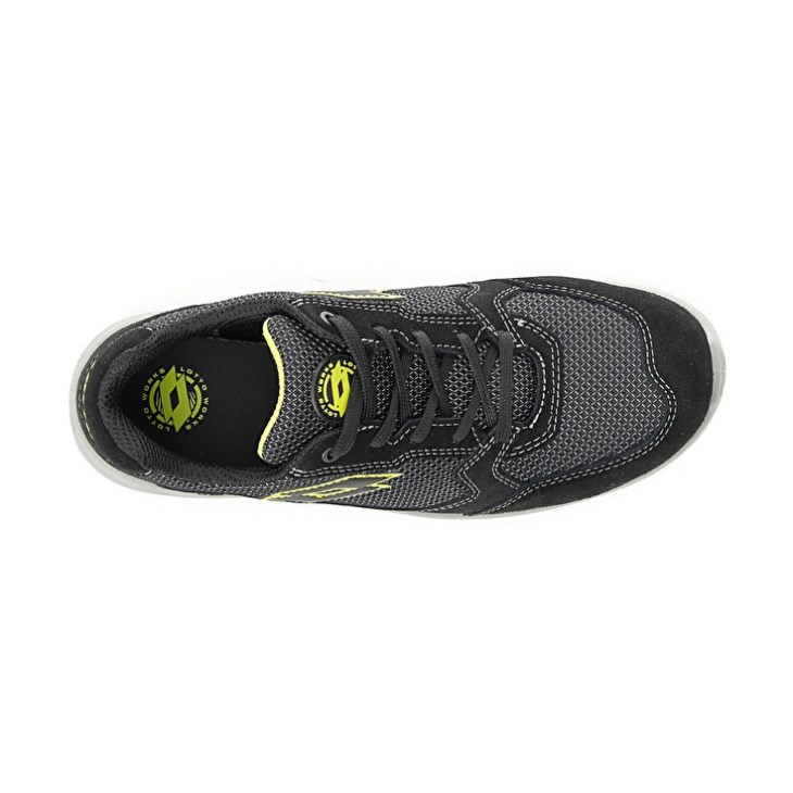 Men Lotto Race 250 S1P SD Safety Shoes Black / Green | SP851385K6