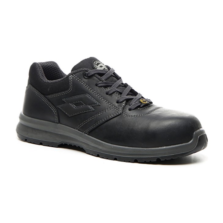 Men Lotto Race 400 ESD S3 CH Safety Shoes Black | YJ879207D2