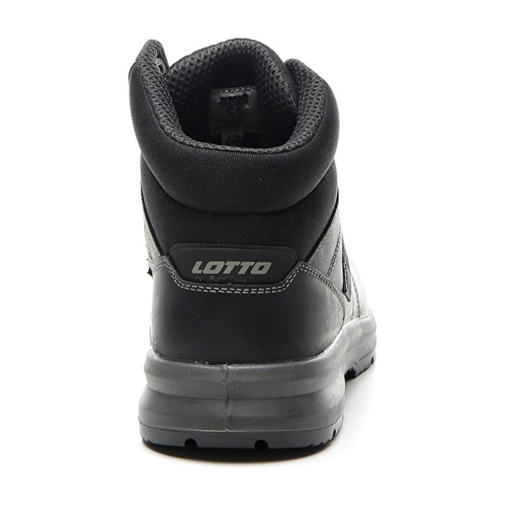 Men Lotto Race 400 Mid ESD S3 CH Safety Shoes Black | KR354475Z6